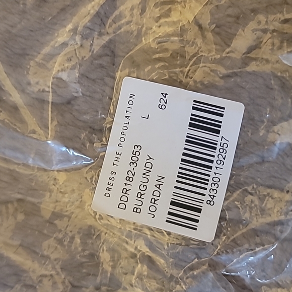 Dress The Population Burgundy Jordan Dress - Picture 5 of 5